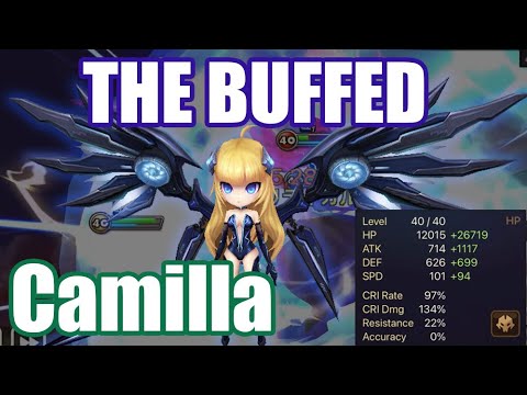 【Summoners War | Curry's RTA】THE BUFFED Camilla, she is new god damage cutter!!