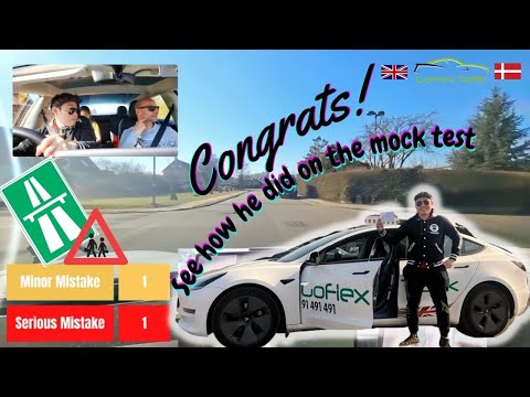 Ep. 2 - Evaluerende praktiskprøve/køreprøve - Mock Driving Test - Kastrup, Copenhagen