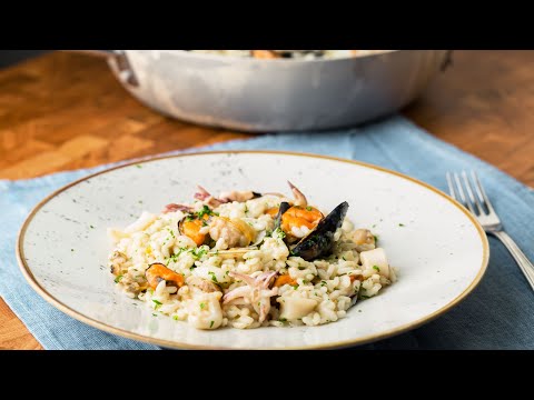 Risotto alla pescatora in bianco - La versione senza pomodoro!
