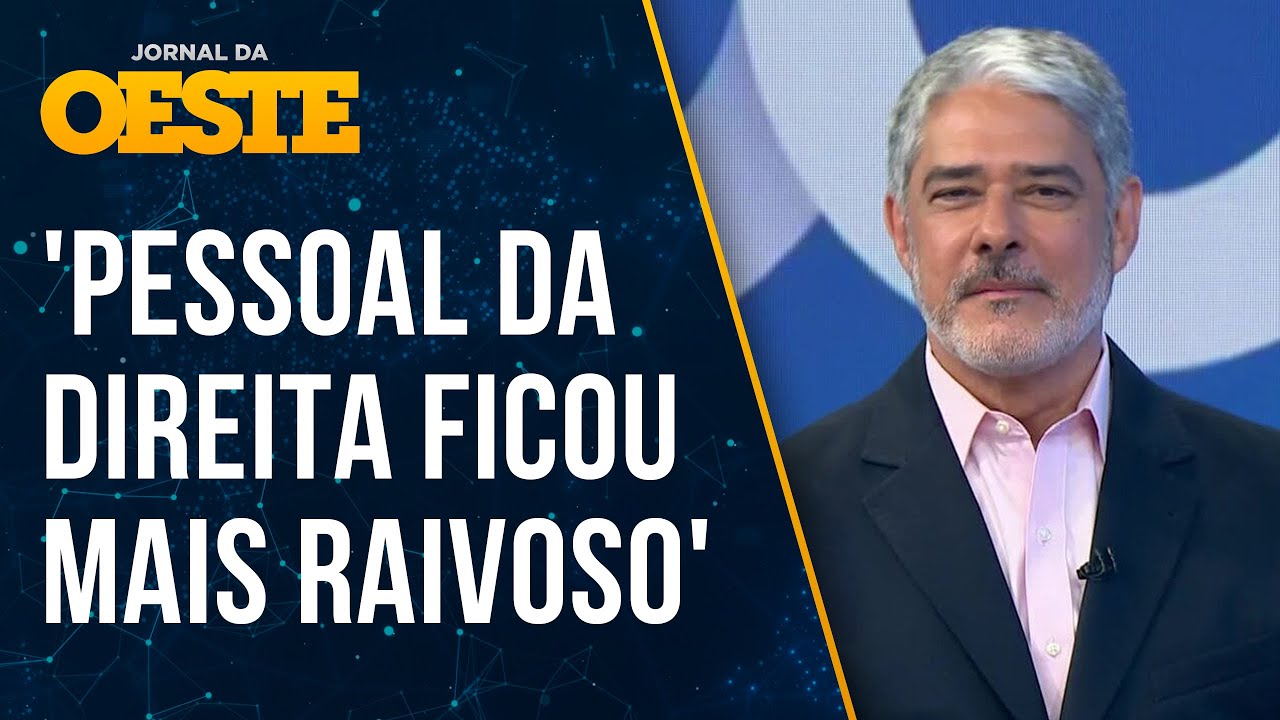 Bonner 'chora' na Globo e revela que evita sair de casa para não ser hostilizado