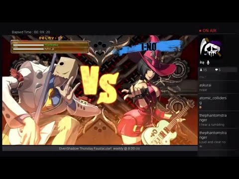 GGXrdR PSN 9/22/16 - ElvenShadow (Faust) vs Mynus (I-No) FT5