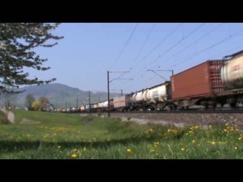 Bahnverkehr in Frick am 24.4.10 Teil 2/2