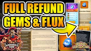 Full Refund On Gems &amp; Flux: Conversion Stone Update - Rise of Kingdoms