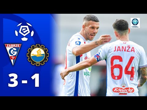 Jubiläum für Podolski! Sieg im 100. Spiel für Gornik | Gornik Zabrze - Stal Mielec