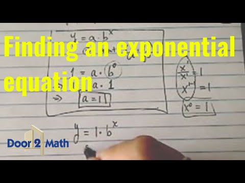 HOW TO FIND AN EXPONENTIAL EQUATION GIVEN TWO POINTS |...