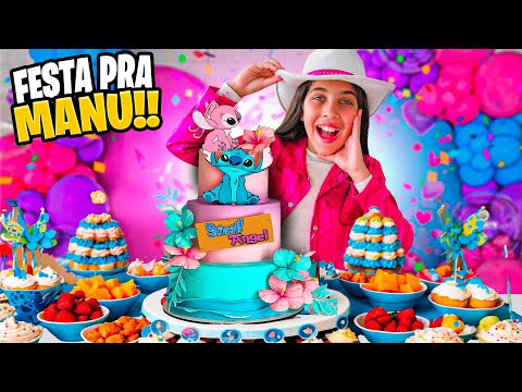MANU GANHOU MAIS UMA FESTA *QUEM SERÃO OS CONVIDADOS ?