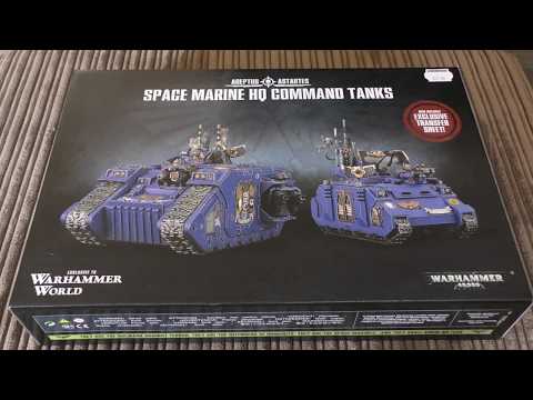 Space Marine Land Raider HQ tanks - Unboxing (WH40K)