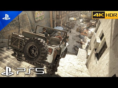 (PS5) THE BEST CHASE IN GAMING HISTORY - Uncharted 4 | ULTRA Graphics Gameplay [4K 60FPS HDR]