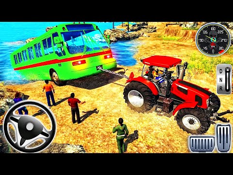 Chained Tractor Towing Rescue - Offroad Driver Vechies Simulator - Best Android GamePlay