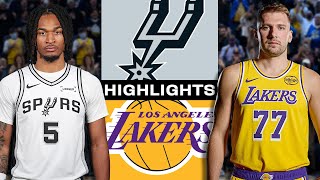 Victor Wembanyama - Keldon Johnson - San Antonio Spurs - Luka Doncic - Los Angeles Lakers