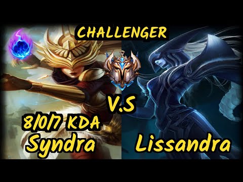 Takeshi (SYNDRA) vs LISSANDRA - 8/0/7 KDA MID CHALLENGER GAMEPLAY - BR