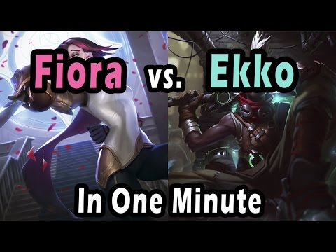 Fiora Vs Ekko In 1 Min - A Top Lane Matchup Guide
