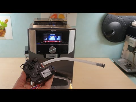 Siemens EQ9 solutions to the message: Top up with non-carbonated water. Brew group ceramic valve