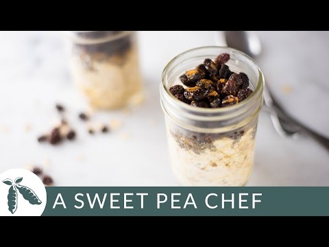 シナモンレーズン一夜オーツのレシピ｜A Sweet Pea Chef (Cinnamon Raisin Overnight Oats Recipe | A Sweet Pea Chef)