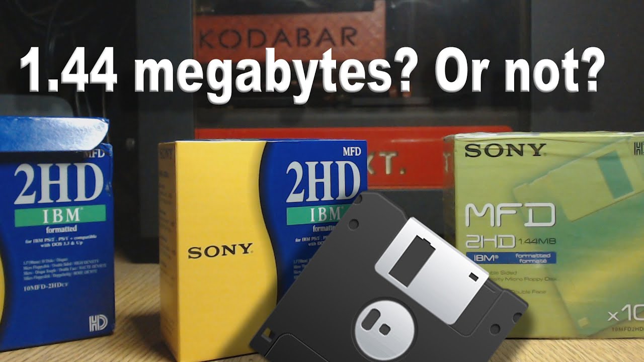 Can a floppy disk actually hold 1.44 megabytes