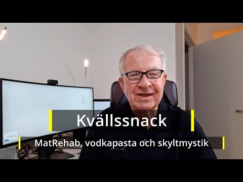 2021-09-16 KVÄLLSSNACK - MatRehab, vodkapasta och skyltmystik