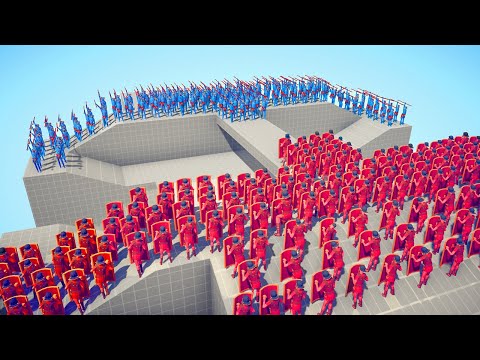 100x RANGED UNITS 🏹 vs 👑 100x SHIELD UNITS BATTLE / Totally Accurate Battle Simulator ( TABS )