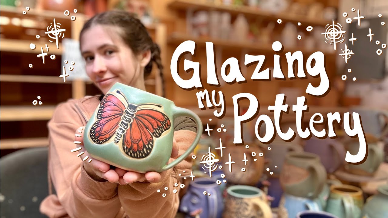 glazing 100+ pieces in three days | pottery studio vlog