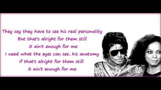 DIANA ROSS FT MICHAEL JACKSON- MUSCLES LYRICS ON SCREEN HD