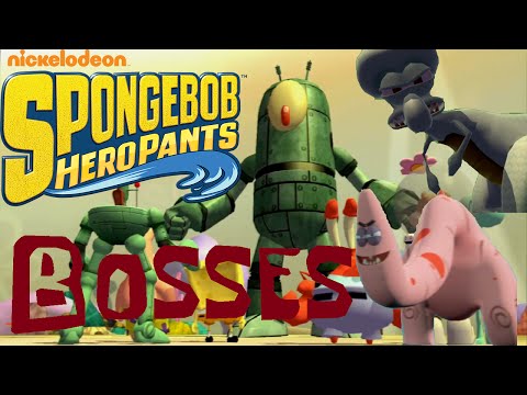 SpongeBob HeroPants - All Bosses ᴴᴰ