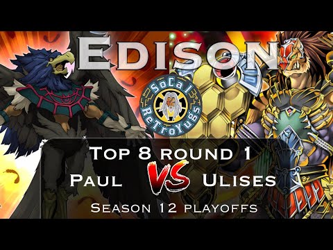 Yu-Gi-Oh! Blackwings vs Gladiator Beasts SCRY S12 / Top 8 Round 1 / Edison Format Gameplay!