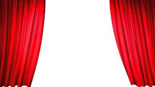 Stage red curtain closing sequence