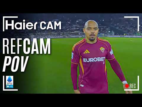 HAIER CAM | REF CAM POV: You Are The Referee in Roma-Pisa | Serie A 2025/26