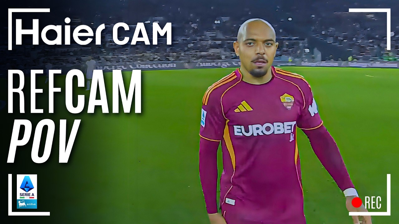HAIER CAM | REF CAM POV: You Are The Referee in Roma-Pisa | Serie A 2025/26