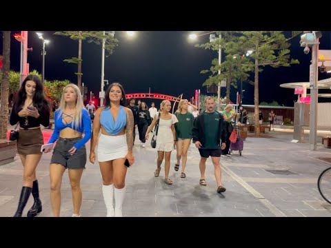 🇦🇺 Surfers Paradise, Gold Coast - Australia: ASMR Walking Tour In 4k Hd60fps 🇦🇺