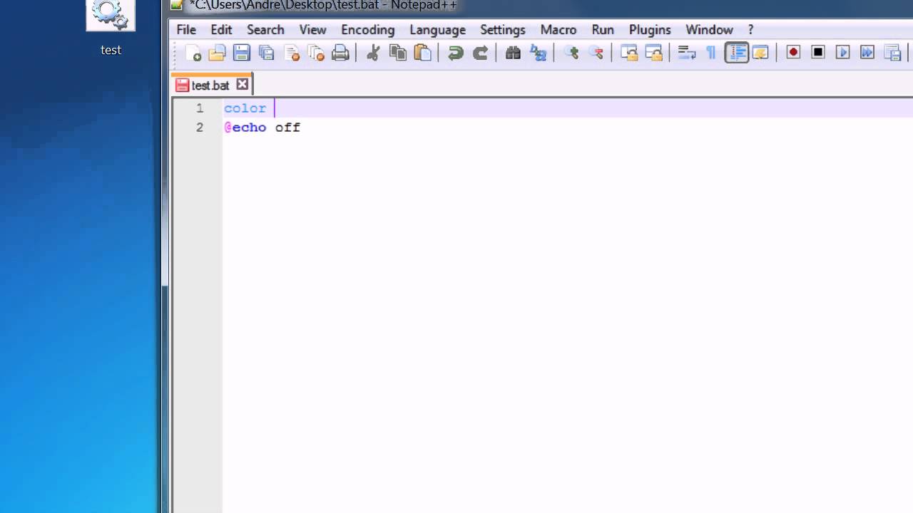 Batch scripting 7 colors