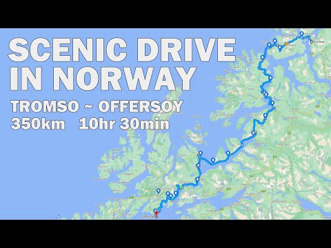 Scenic Drive in Norway From Tromso To Offersoy - Driving Tour 4K