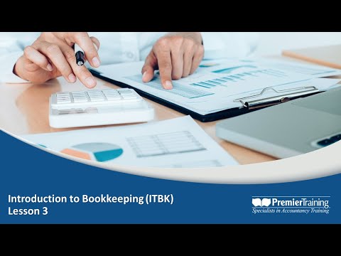 AAT Q2022 Level 2 - Introduction to Bookkeeping (ITBK) - Lesson 3 of 3