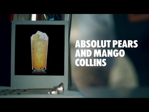 ABSOLUT PEARS AND MANGO COLLINS DRINK RECIPE - HOW TO MIX