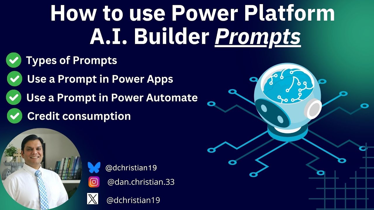 How to use Power Platform A.I. Builder Prompts