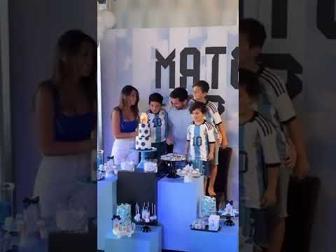 The Messi family celebrates Mateo Messi's 7th birthday ❤️