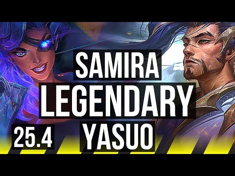 SAMIRA & Rakan vs YASUO & Yuumi (ADC) | 16/1/2, Quadra, Legendary | KR Diamond | 25.4