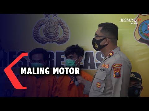 Wajah 2 Maling Motor di Medan