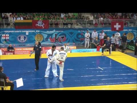 EC2016 Men +85kg Fredrik Johansson Sweden AKA Vs Jean Paul Jacquot France SHIRO