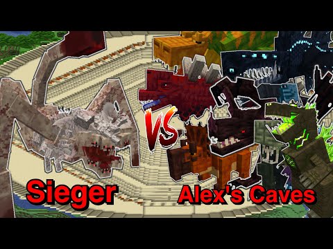 Ultimate Minecraft Mobs Battle: Sieger VS Alex's Caves