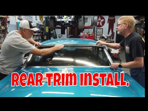 Mustang rear window seal and trim install. Jade part 103.