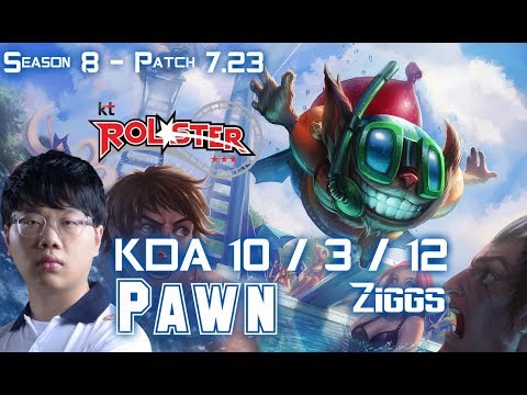 KT Pawn ZIGGS vs LUCIAN Mid - Patch 7.23 KR Ranked