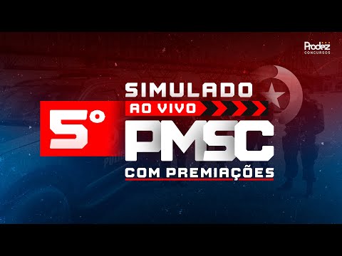 Pós-Edital PMSC | 5° Simulado ao Vivo (COM PREMIAÇÕES)