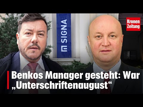 Benkos Manager gesteht: War „Unterschriftenaugust“ I krone.tv NEWS