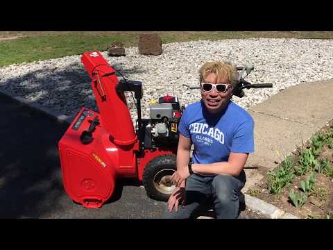 How to change oil on Ariens Deluxe 28 Snow blower