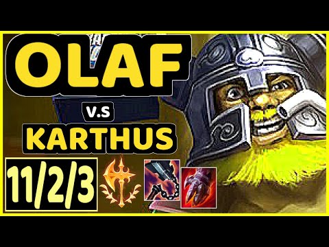 KREOX (OLAF) vs KARTHUS - 11/2/3 KDA JUNGLE GAMEPLAY - EUW Ranked DIAMOND