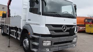 شاحنة مسطحة Mercedes-Benz Axor 1829 + Fassi 135 Flygip | صورة 4 - Autoline