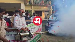 কিশোরগঞ্জ জেলা পরিষদের উদ্যোগে পরিচ্ছন্নতা ও মশক নিধন অভিযান | Daily Sakalbela