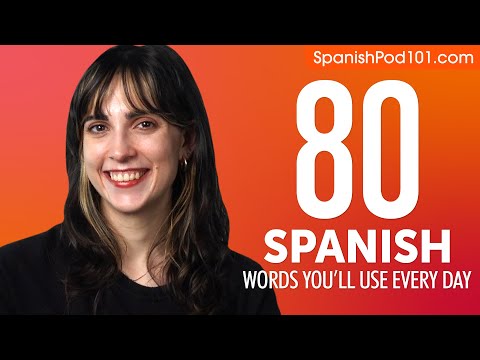 80 Spanish Words You'll Use Every Day - Basic Vocabulary #48
