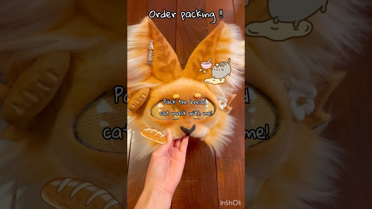 Bread cat mask packing ‼️🥖🐱 #therian #furry #fyp #alterhuman