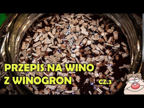 Wino Winogronowe (GRONOWE) cz.3 - zlewanie znad osadu, dodawanie płatków. + WINO BEZ DROŻDŻY